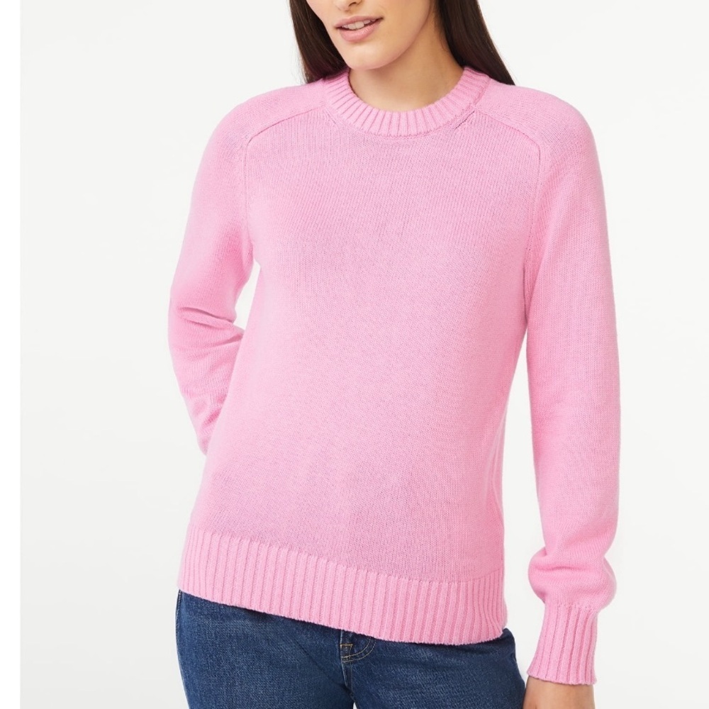 Free Assembly Pink Crew Neck Sweater NWT sz Small